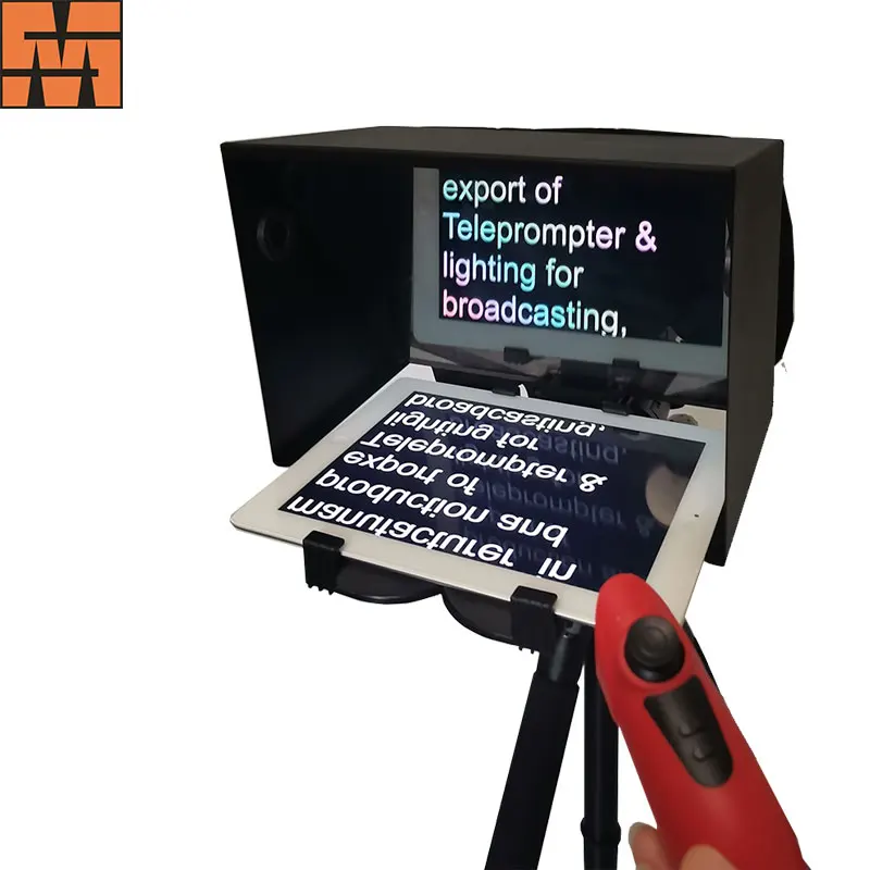 

Portable foldable teleprompter for ipad and mobile phone