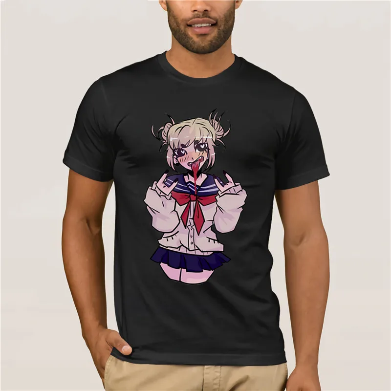 Boku no hero academic Футболка с принтом Ahegao для женщин Himiko Toga футболка senpai shirt2019 | Мужская