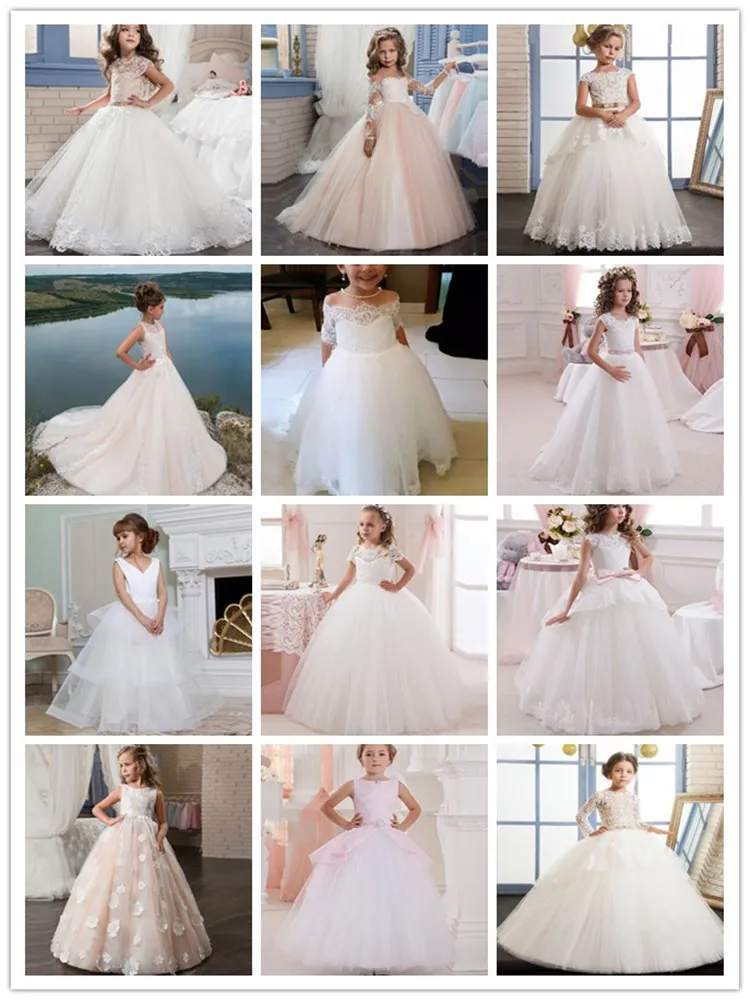 Платья с цветочным узором для девочек; платье для первого причастия; белое платье без рукавов для свадьбы, украшенное жемчугом; Вечерние платья из тюля для маленьких девочек