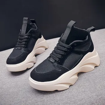 

Fashion Sport Shoes Women Increasing 6CM Comfortable Breathable Female Platform Women Running shoes zapatos de mujer ZQ-102