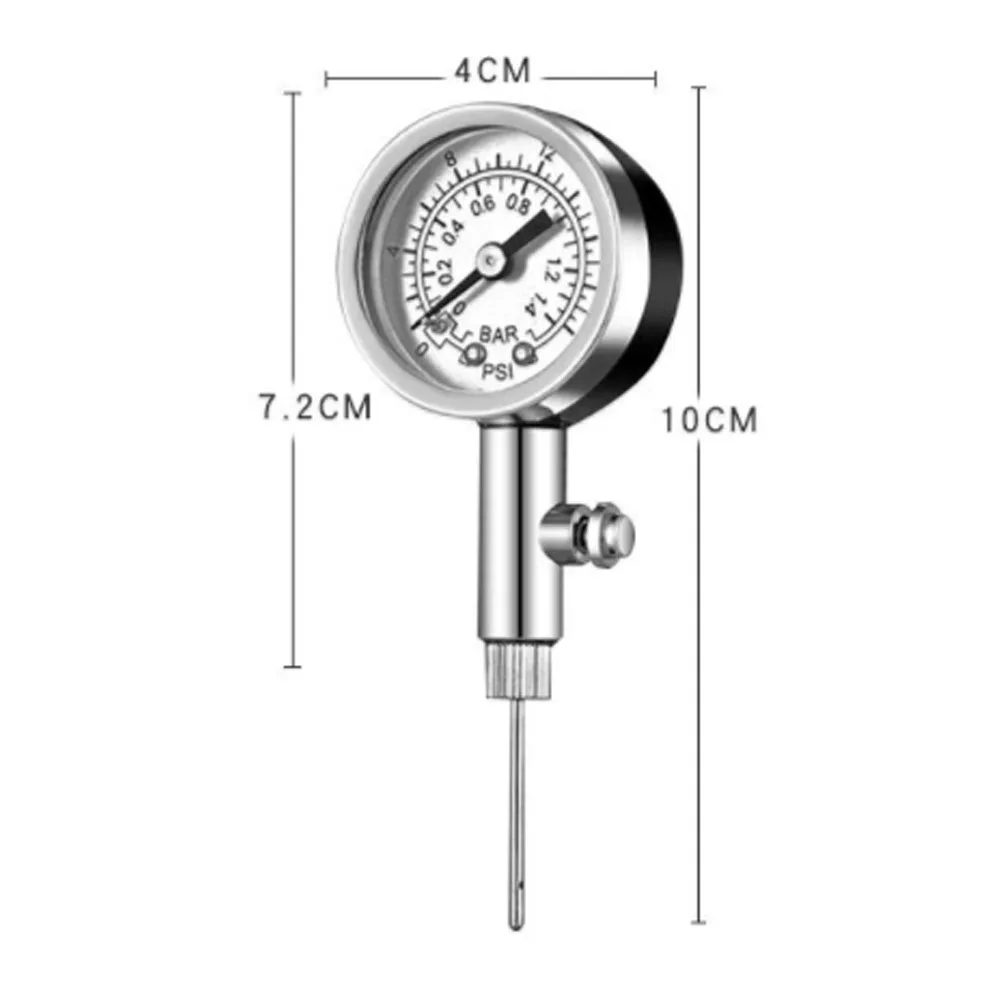 Мяч манометр аналоговый точный волейбол металлические барометры Air часы Портативный измерения многоцелевой футбол баскетбол