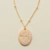 Zodiac Constellations/Constellation Oval Zodiac Necklace Disk Necklace Gift For Women ► Photo 1/6