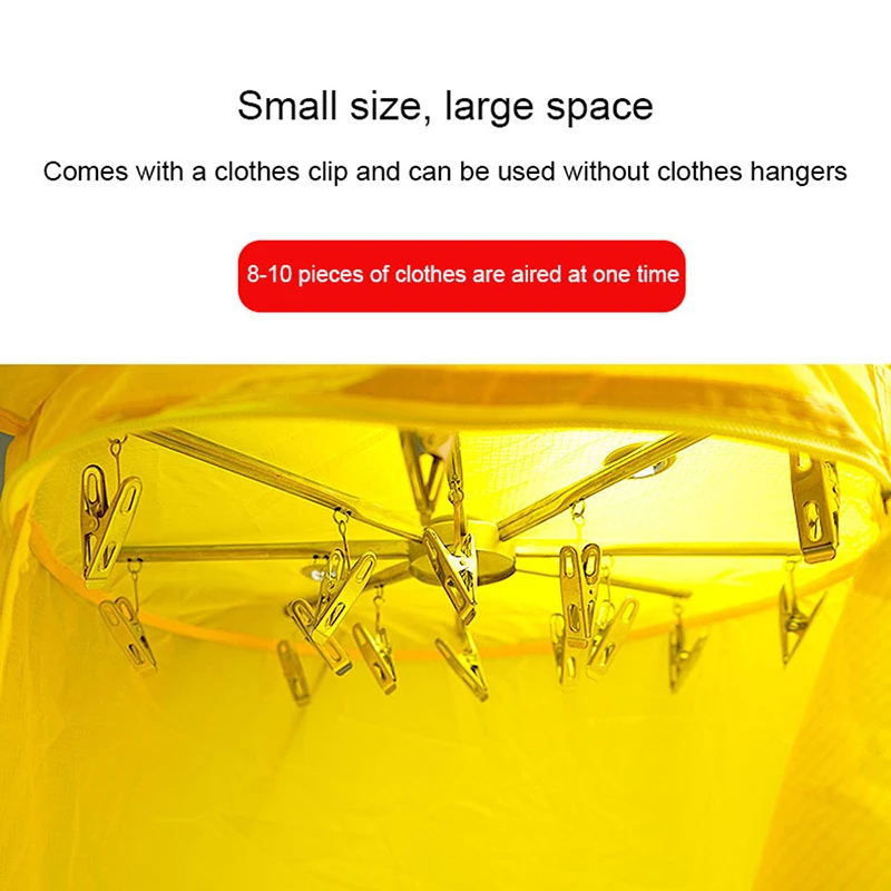 طوي Colthes مجفف السفر المنزلية استخدام معلقة 450...