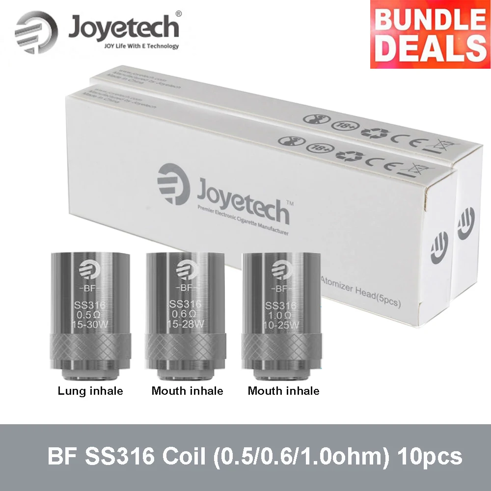 Оригинальная катушка Joyetech BF SS316 0 5/0 6/1 Ом головки для электронной сигареты eGo Aio /
