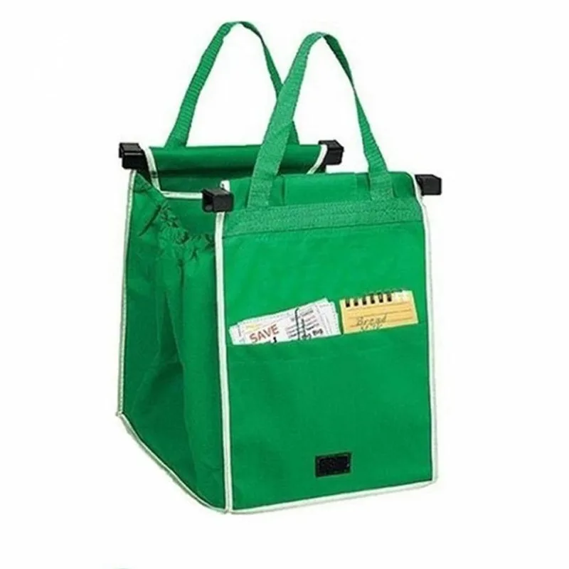 

2/4Pcs Reusable Eco Grocery Cart Foldable Shopping Bags Storage Bag