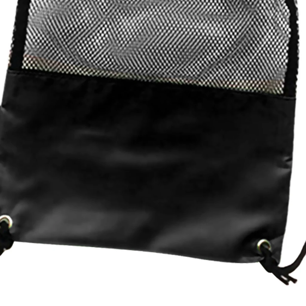 Pack 2 Black Scuba Diving Snorkel Swim Fins Mesh Drawstring Gear Bag & Shoulder Strap