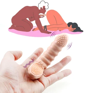 Heißer Finger Hülse Vibrator G Spot Massage Vagina Klitoris Stimulieren Masturbator Erotische Sex Spielzeug Für Frauen Paare Orgasmus Erwachsene Spiele