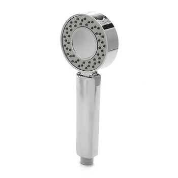 

Double-sided Shower Head Water Saving Round ABS Chrome Booster Good Flexibility Bath Shower High Pressure Handheld Hand Shower