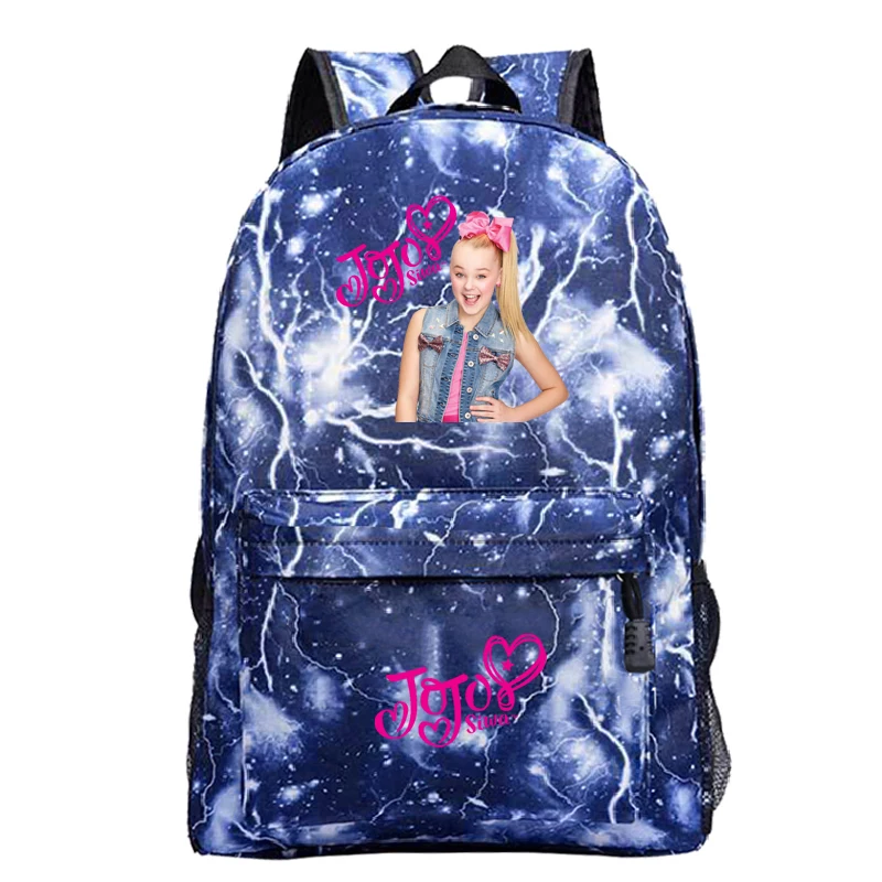Jojo Siwa школьный рюкзак модный узор Mochila для учеников, мальчиков и девочек книга рюкзак для мужчин и женщин путешествия рюкзак