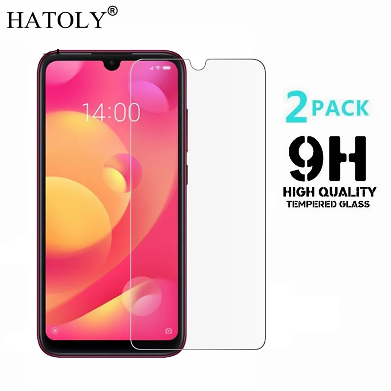 Закаленное стекло для Xiaomi Mi Play 2 шт. ультратонкая Защитная пленка экрана HD XIAOMI HATOLY