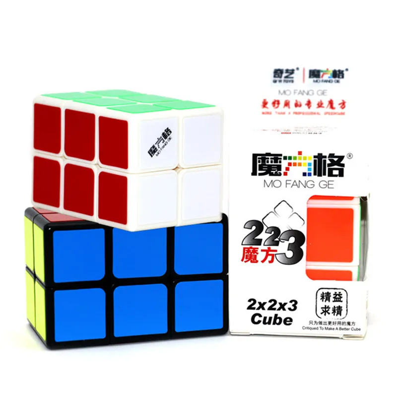 QiYi Mofangge 2x2x3 волшебный куб 223 белый/черный скоростные головоломки кубики детские образовательные забавные игрушки для детей