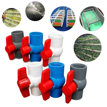 

1pcs pipe PVC valve connector water pipe fittings ball valve water pipe valve agricultural garden irrigation fittings