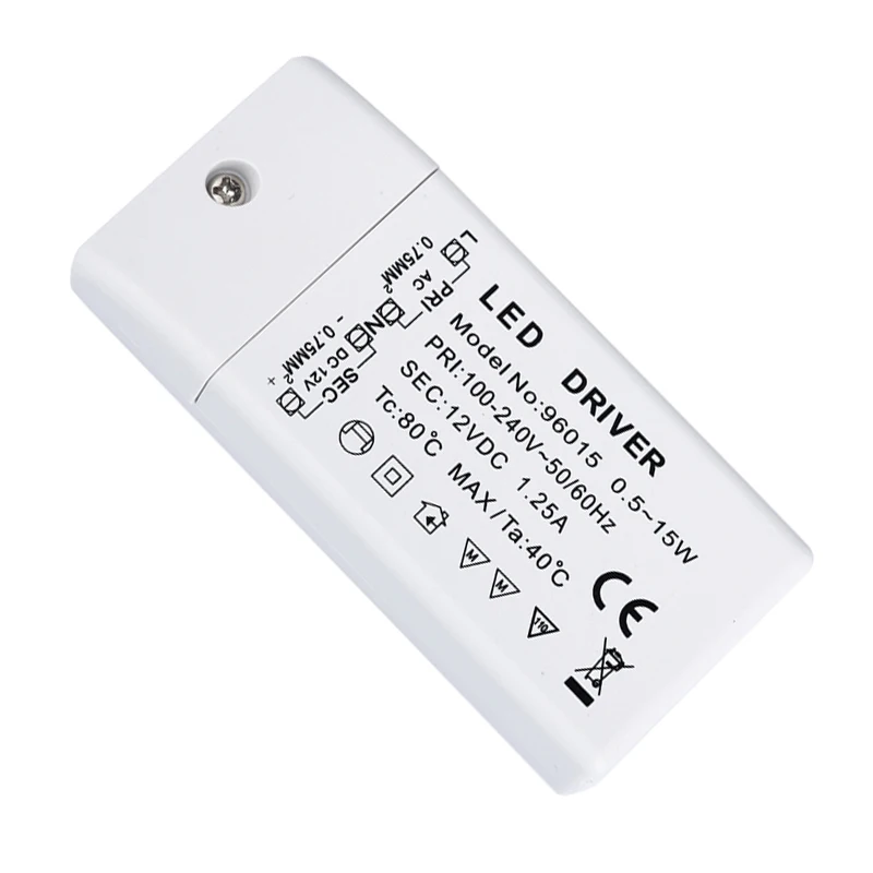Промо-акция! Светодиодный трансформатор 12V DC 15W EMC драйвер питания 100-240 V без минимальной нагрузки