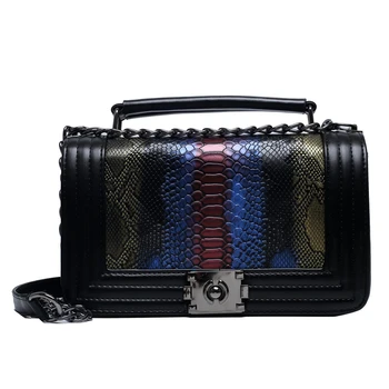 

Luxury Handbag Women Bag Designer Serpentine Fashion Ladies Shoulder Bags 2020 New High Quality Chain Crossbody Hand Bag Black