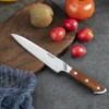 Cuchillos de cocina japoneses, cuchillo de Chef de acero al carbono alemán 1,4116, Santoku afilado, cuchillo útil para fruta, mango de palisandro sólido ► Foto 3/6