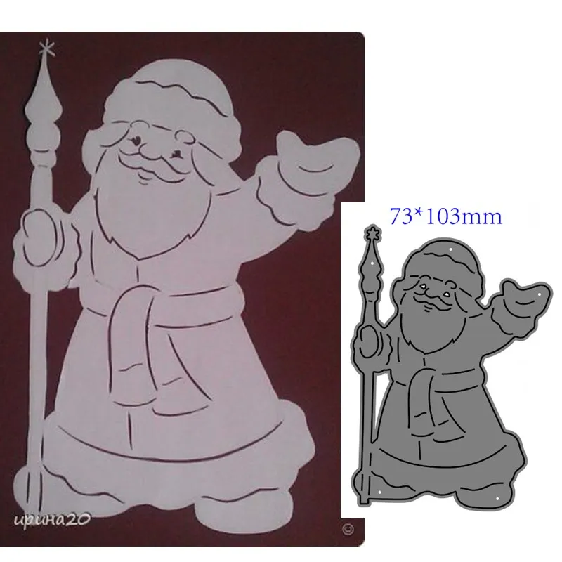 

Metal cutting dies cut die mold Santa Claus cake decoration Scrapbook paper craft knife mould blade punch stencils