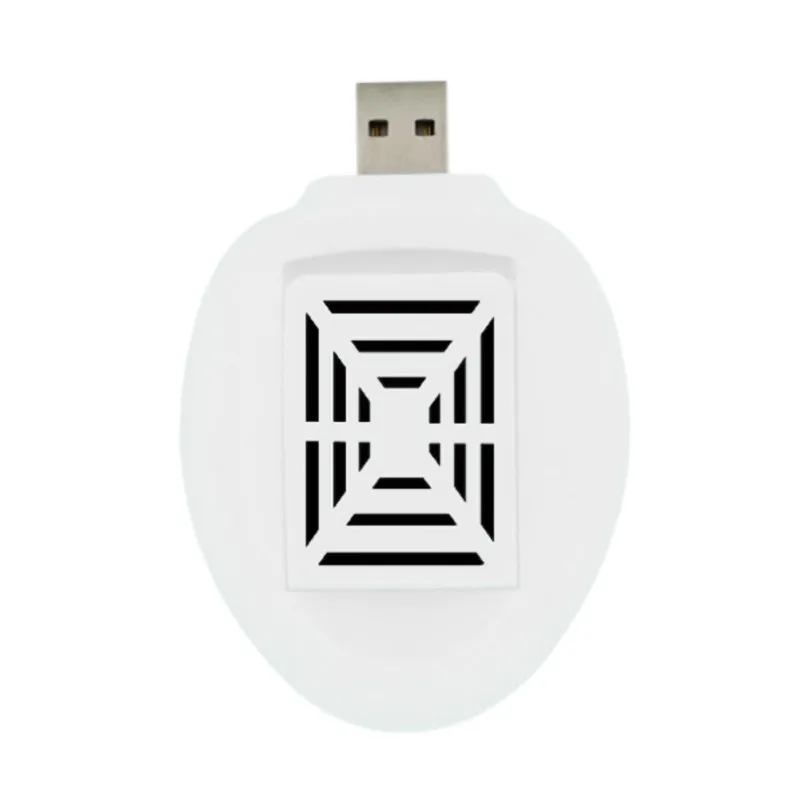 Портативный Электрический Противомоскитный репеллент USB ловушка для насекомых без запаха безопасный Репеллент насекомых 3 цвета - Цвет: Белый