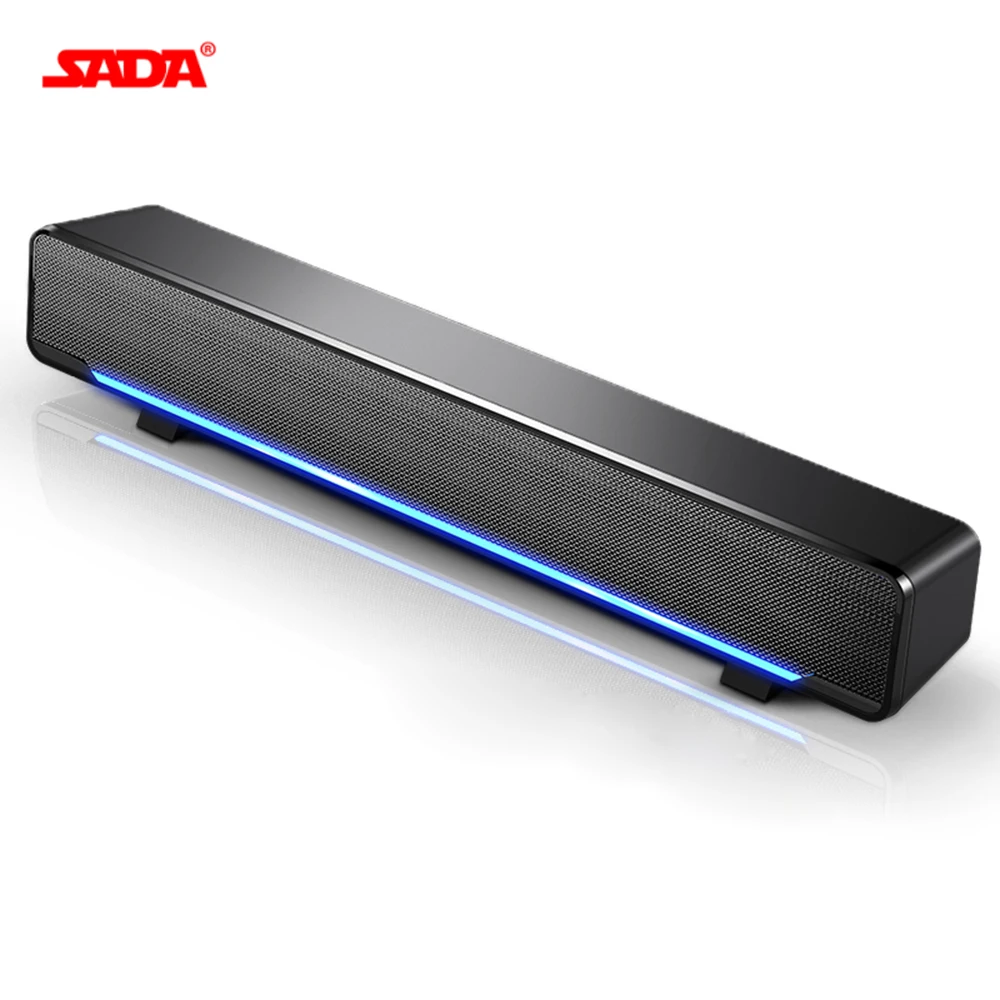 SADA USB Проводная мощная компьютерная колонка стерео сабвуфер бас динамик объемный