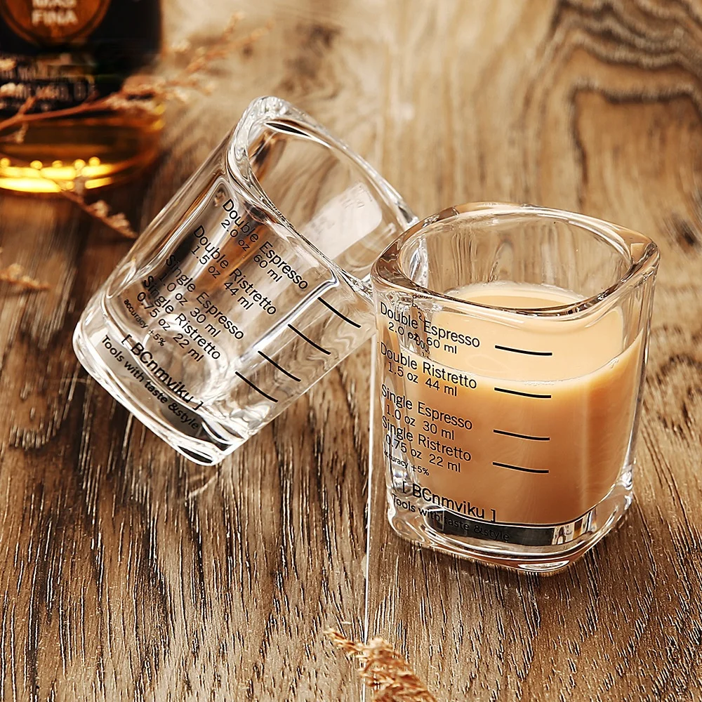 2pcs/lot 2oz Square Expresso Shot Glasses Thickened Wall Ounce Cup 60ml Measuring Scales Coffee | Дом и - Цена: 1 115,70 - 2 582,33 руб.