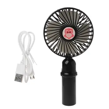 

Rechargeable USB Fan Portable Handheld Fan 3-Speed Handy Small Desktop USB Cooling Fan Cooler Mobile Phone Stand Holder