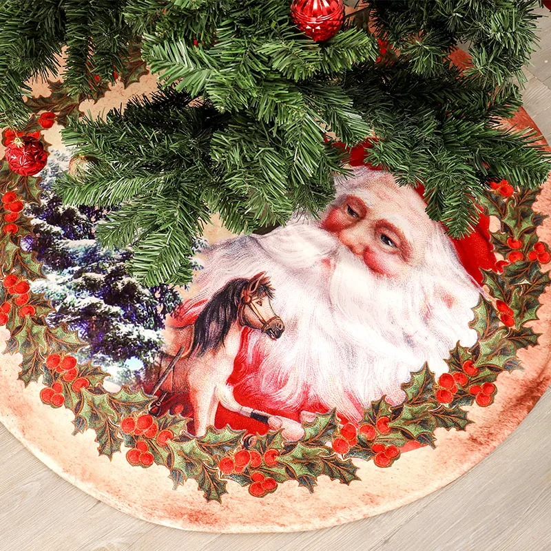 

Christmas Tree Bottom Decoration Tree Skirt Large Christmas Tree Skirt Apron Christmas Decoration Supplies