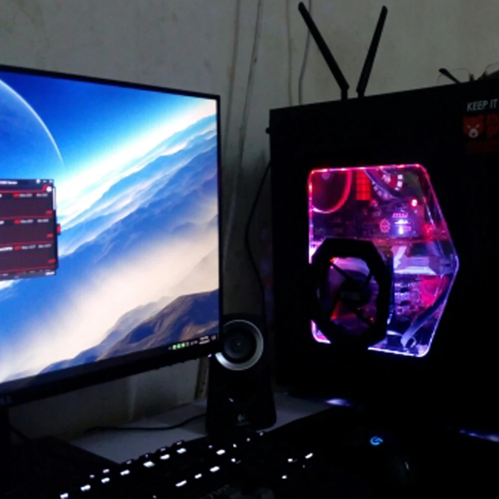 รูปสินค้า ไฟ LED นีออน RGB เคสคอม 12V พร้อมรีโมท