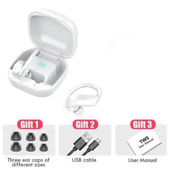 

Wireless Bluetooth for Jogging 5.0 Earphones Tws Ear Hook Headset IPX6 Waterproof Sport Earbuds For Android Ios Phone