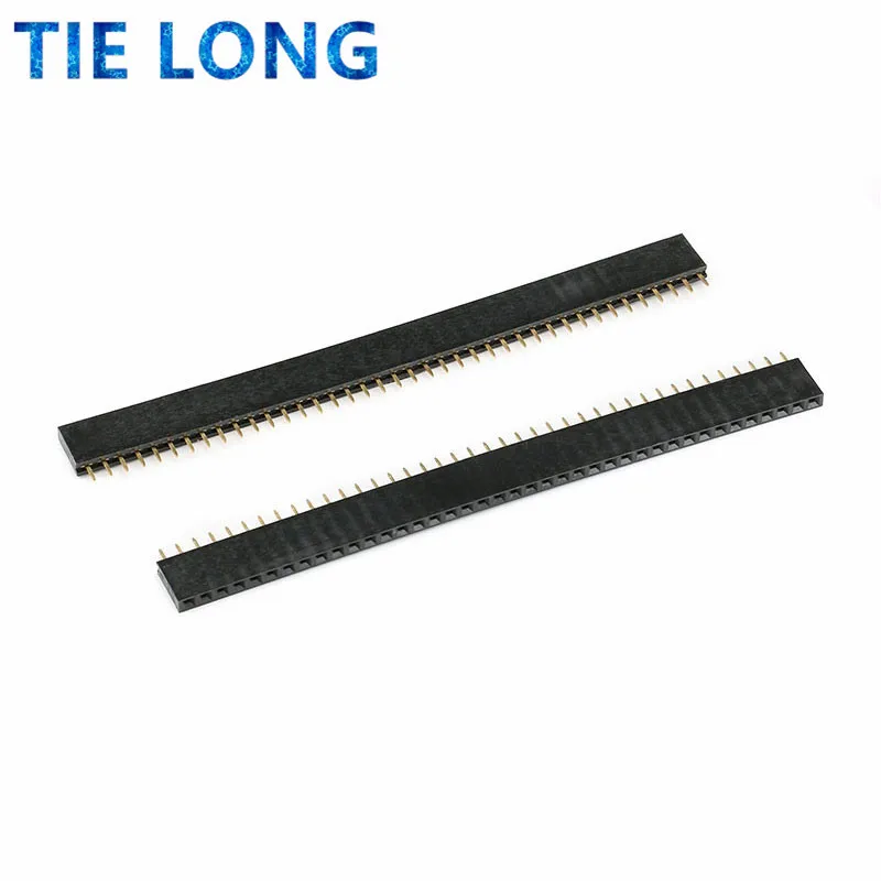 5PCS 2.54mm 40 Pin Stright Female Single Row Pin Header Strip PCB Connector PAIMU pcb female pin header connector