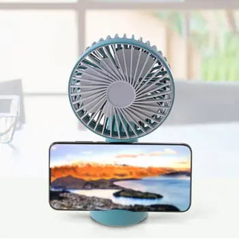 

Mini Portable USB Charging Fan Rotating Handheld Desktop Cooling Fan Cooler Mobile Phone Holder Supplies