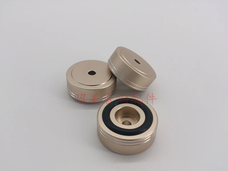 

4pcs Full Aluminum 30 *12 MM Scrub foot silver amplifier speaker feet spikes PC machine pads