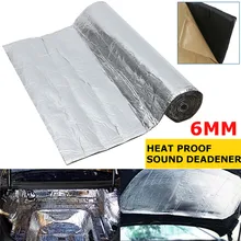 6 мм 450 см x 100 см автомобильный аудио контроль шума звукоизолирующий автомобильный теплозащитный изоляционный коврик звукоизоляция хлопок