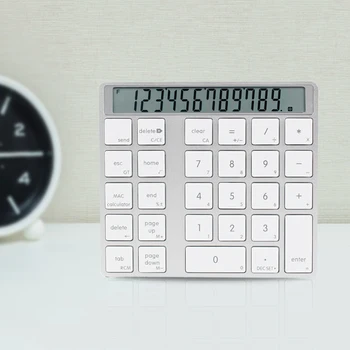 

Calculator 2 In 1 Rechargeable Mini For Laptop LCD Display Numeric Keypad 28keys Portable Ultra Thin Magic Wireless Bluetooth