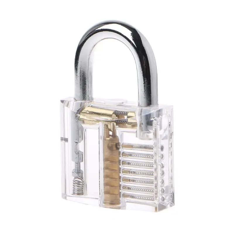 

80mm/3.15" Transparent Cutaway Locks Inside View Practice Padlock Visible View Lock Training Skill Locks Keyed Padlock Locksmith