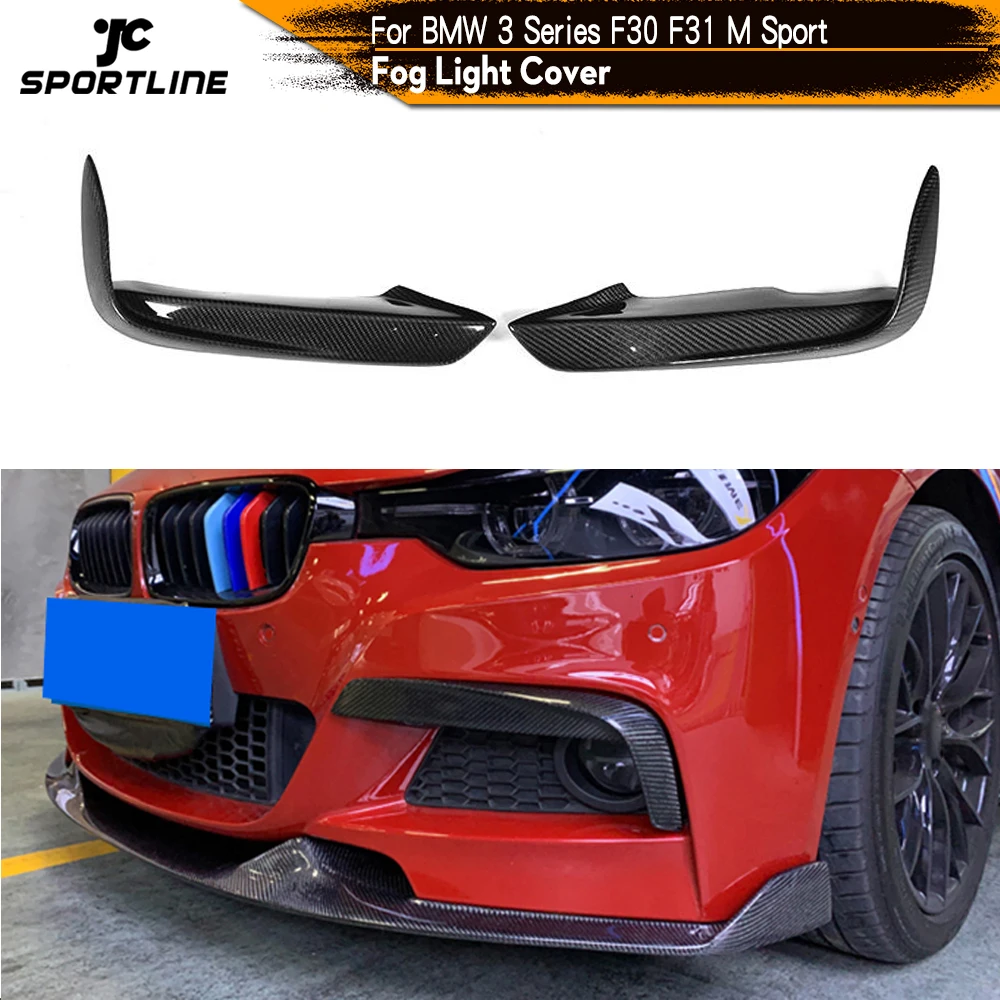 Для BMW F30 F31 М Спорт 2012 2018 углеродного волокна передняя противотуманная фара