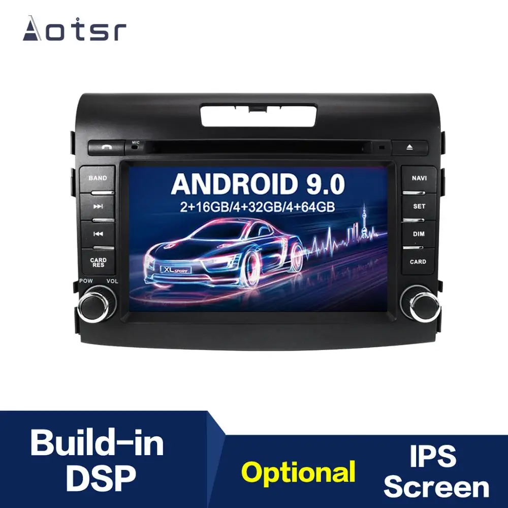 Автомобильный мультимедийный плеер магнитола с 7 &quotэкраном Android 9 0 64 ГБ IPS GPS