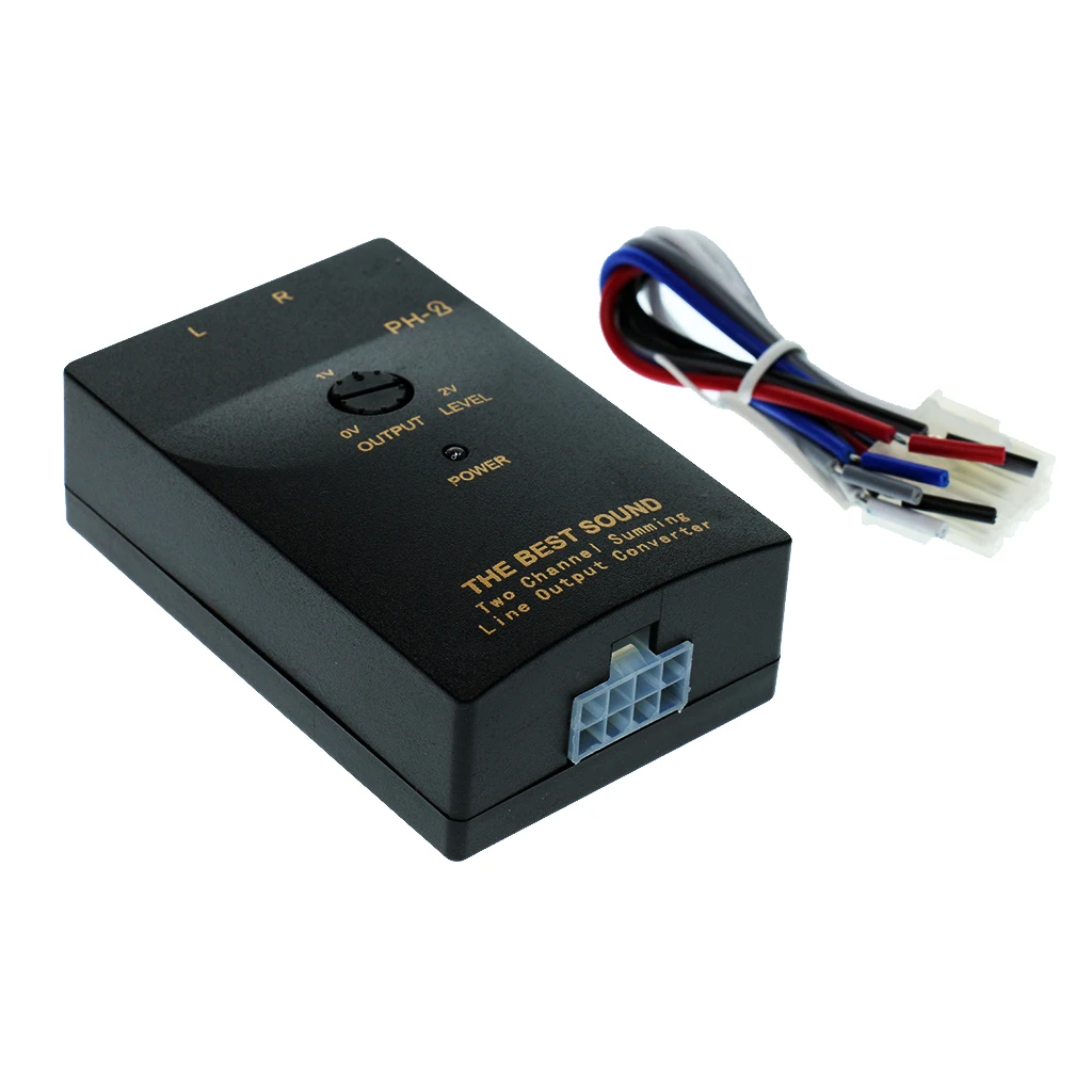 50W  1A  Car Part Audio RCA Speaker High To Low Level Output Converter Adapter