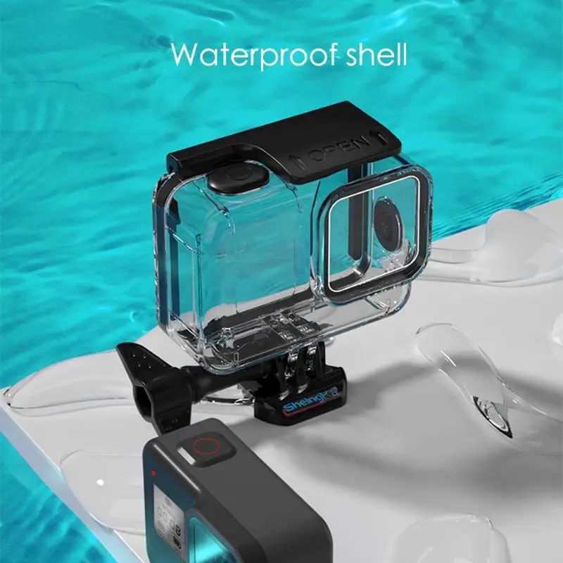 60 м подводный водонепроницаемый чехол для Gopro Hero 8 черный защитный чехол водонепроницаемый корпус для GoPro 8 экшн-камеры