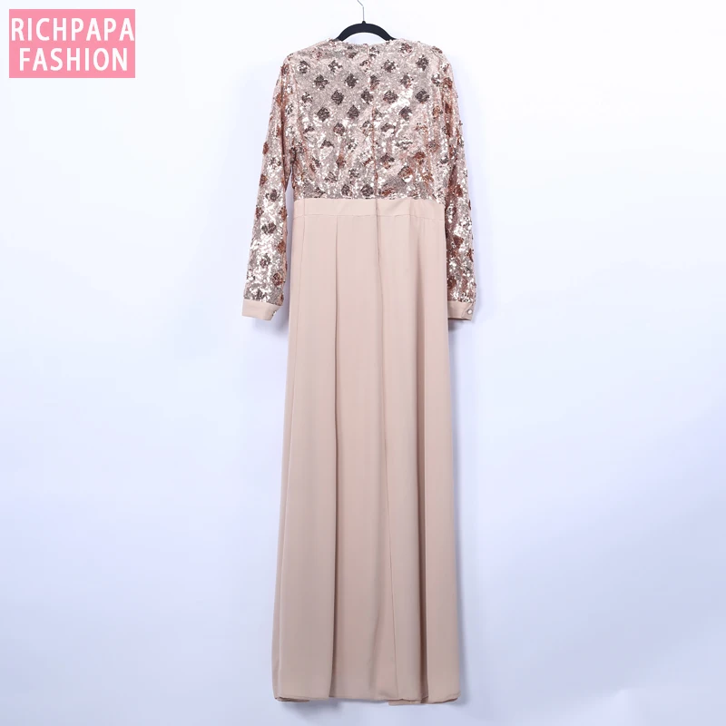 Sequin Vestidos Абая для мусульман, Дубай Арабский пакистанский хиджаб платье для женщин турецкие платья кафтан Elbise Eid халат Musulmane