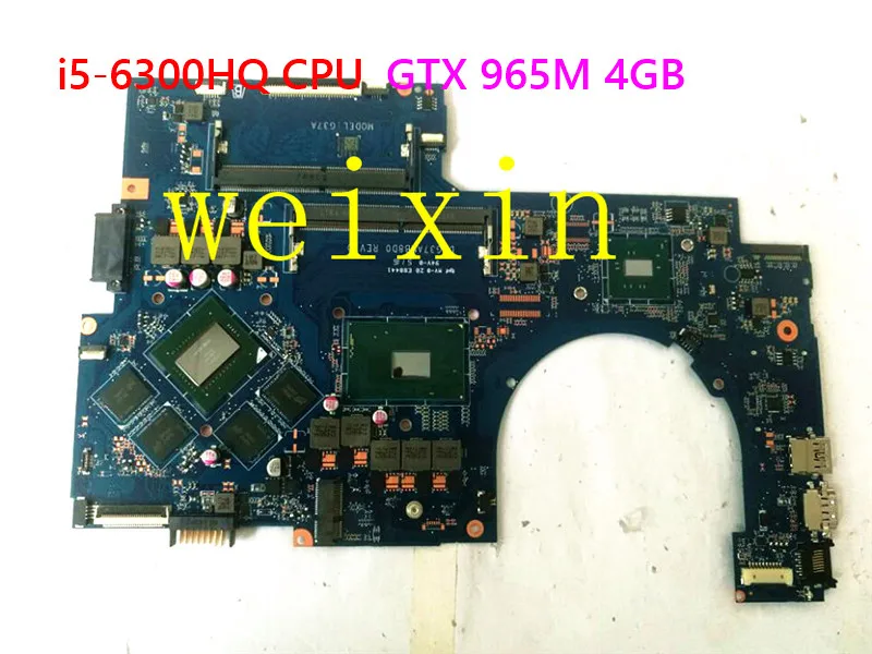 Per La Scheda Madre Del Computer Portatile Hp Pavilion 17-Ab 17T-Ab 862260-601 I5-6300Hq Cpu Gtx 965M 4Gb Dag37Amb8D0