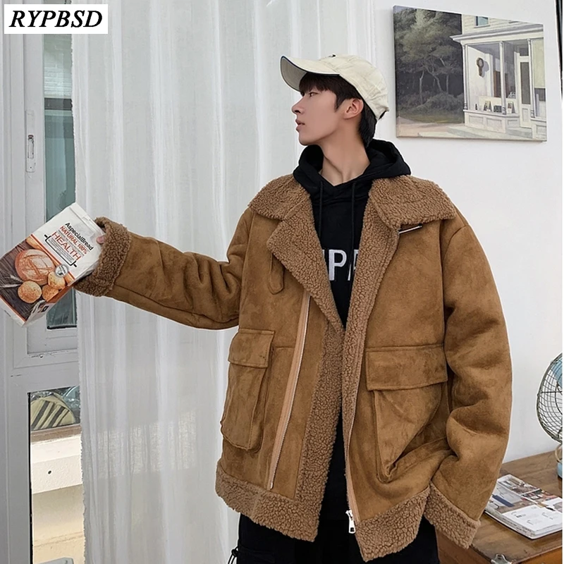 Winter Wool Jacket Men Thicken Warm Parkas Coat Men 2019 New Fashion Casual Loose High Quality Lamb Wool Coat Zipper Men M-XXL Winter Wool Jacket Men Thicken Warm Parkas Coat Men 2019 New Fashion Casual Loose High Quality Lamb Wool Coat Zipper Men M-XXL