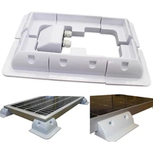 5/7PCS ABS Solar Panel Bracket Kit Solar Board Corner Side Mounting Bracket for Caravan Motorhome RV Boat Vehicle Roof Mount