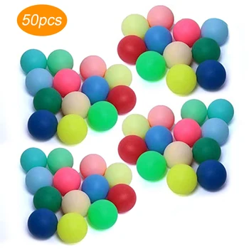 

50pcs 40mm Multi-colored PingPong Balls Entertainment Table Tennis Decoration Balls Toy Raffle Balls for DIY Game