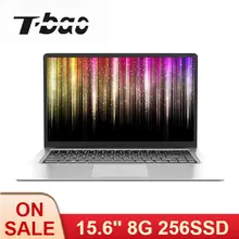 T-bao X8S 15,6 дюймовый ультратонкий ноутбук 1080P ips Celeron J3455 8 Гб памяти 256 ГБ SSD портативный компьютер для офиса и игр