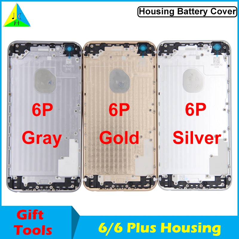 

Housing Body for iPhone 6 Plus Back Housing Frame Battery Cover for iPhone 6S Rear Door Case Middle Frame Replacement with LOGO