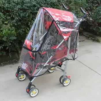 

Practical Special Rain Cover Big Cart Stroller Raincoat Zipper Wind Dust Shield Necessary Outdoor Baby Playing Gadgets