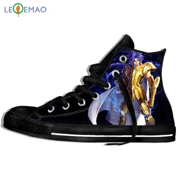 

Outdoor Walking Shoes Classic Anime Gold Saint Seiya Men/Unisex Harajuku Style Plimsolls Comfortable Students Sneakers