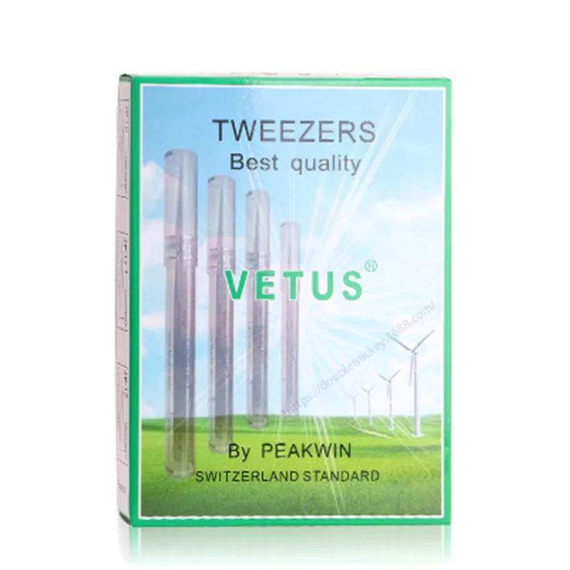 5PCSNew-style прикрепленная ресница нержавеющая сталь tweezers сверхжесткие высокоточные антистатические ногтей инструмент красоты