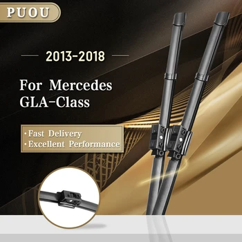 

PUOU Wiper Blades for Mercedes Benz GLA Class x156 Fit Pinch Tab Arms GLA 180 200 220 250 45 AMG CDI 4Matic