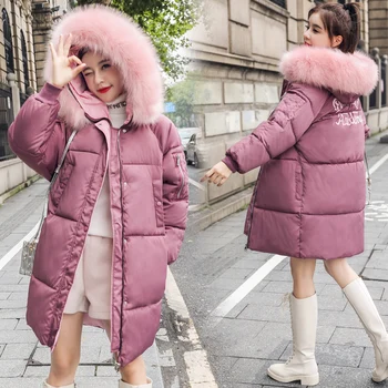 

Big Fur Winter Coat Female Jacket New 2019 Hooded Parka Warm Winter Jacket Women Wadded Ladies Plus size 6XL Women's down jacket