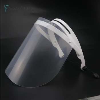 

Dental Protective Face Shield with 10pcs Detachable Face Shield for Replacement Dentist Tools Dustproof Anti-Fog Covers White